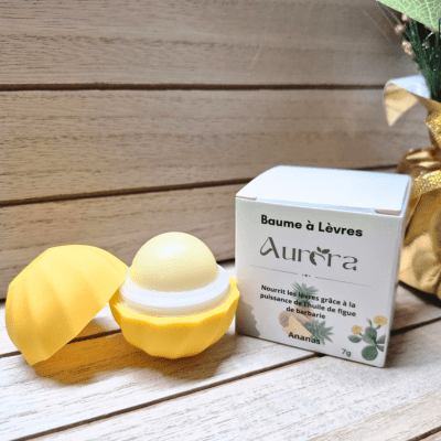 Baume à lèvres – Ananas – 7g - Aurora Beauté