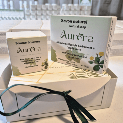 Duo douceur – Baume à lèvres & savon naturel - Aurora Beauté